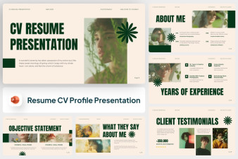 Resume CV Profile PowerPoint Template